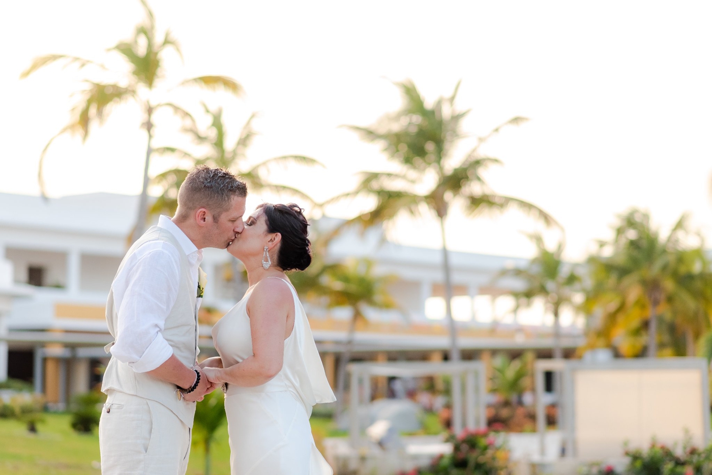 Wedding day portraits at Majestic Elegance Costa Mujeres