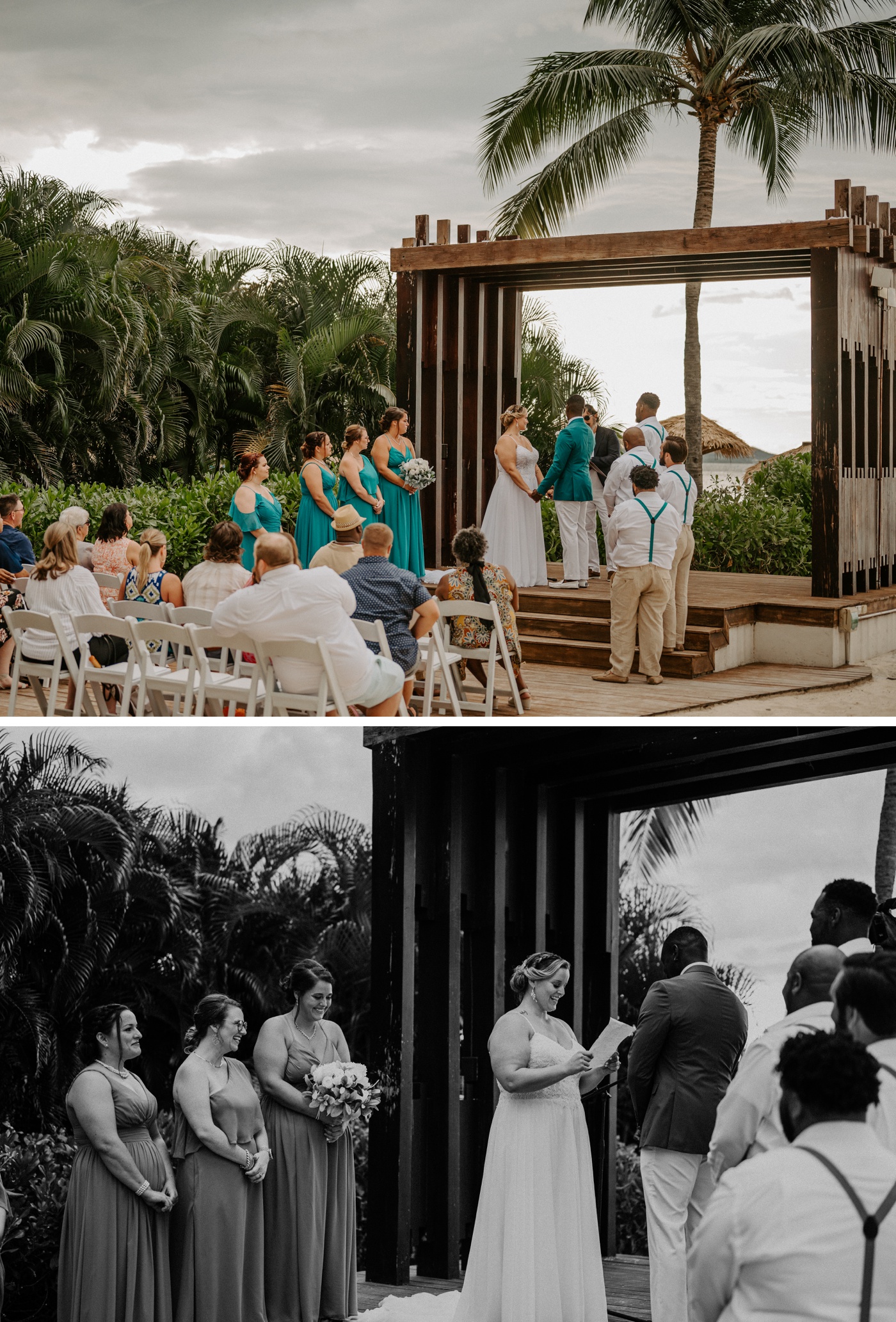 Outdoor wedding ceremony at Secrets Wild Orchid Montego Bay