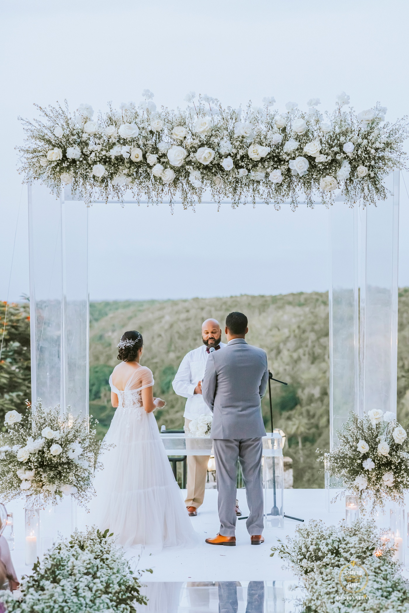 Wedding ceremony on the Sky Terrace at Casa de Campo