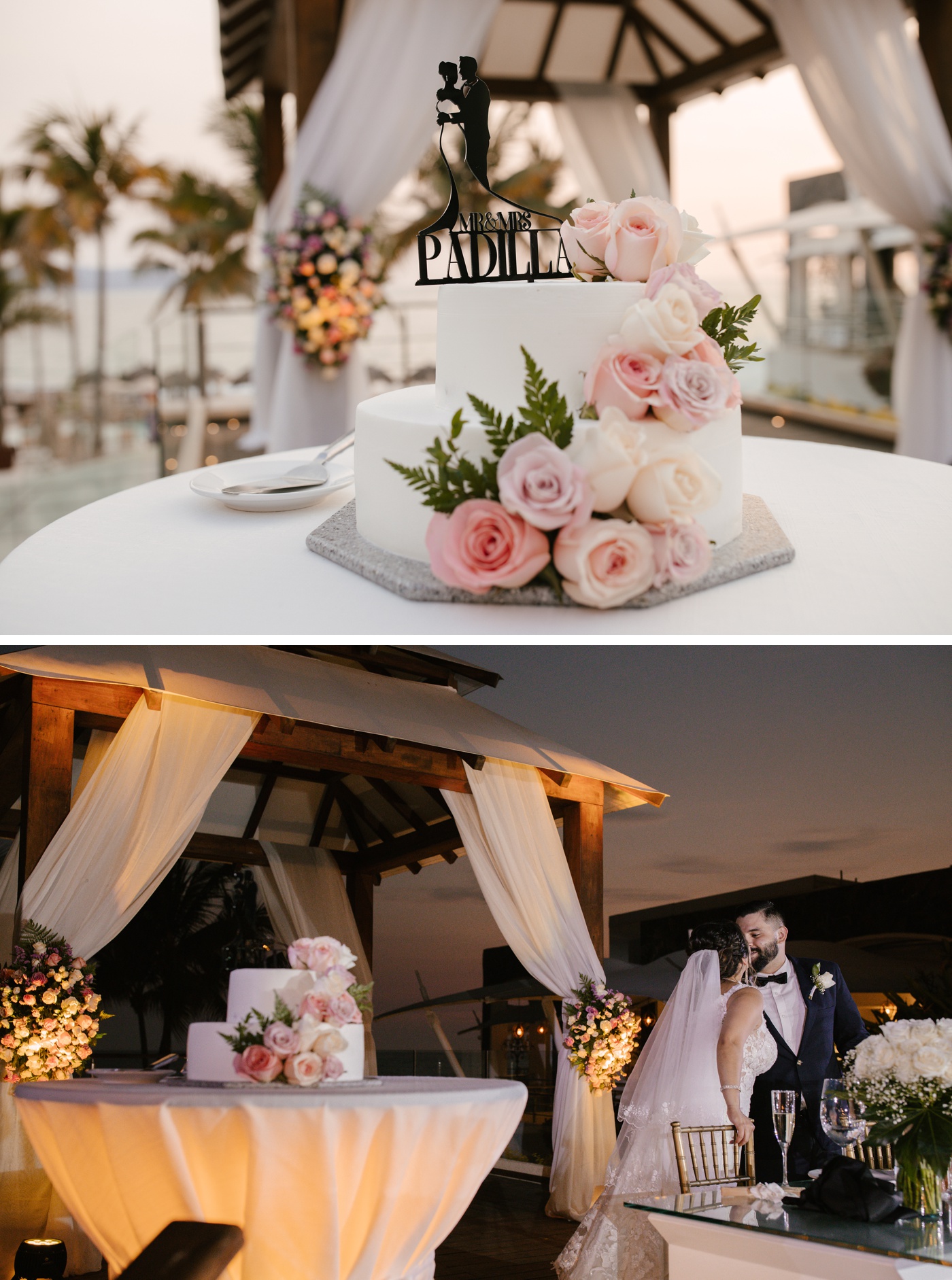 Outdoor wedding reception at Secrets Vallarta Bay