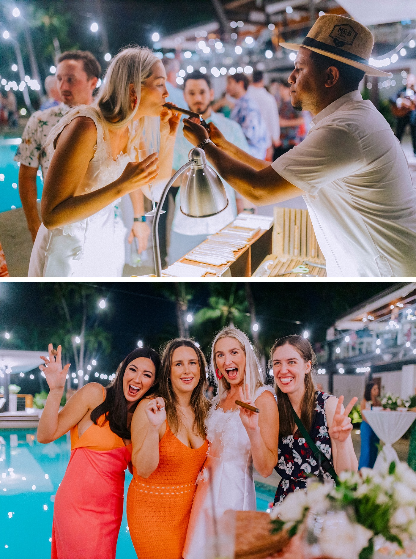 Cigar bar at a Caribbean destination wedding at Casa de Campo in the Dominican Republic