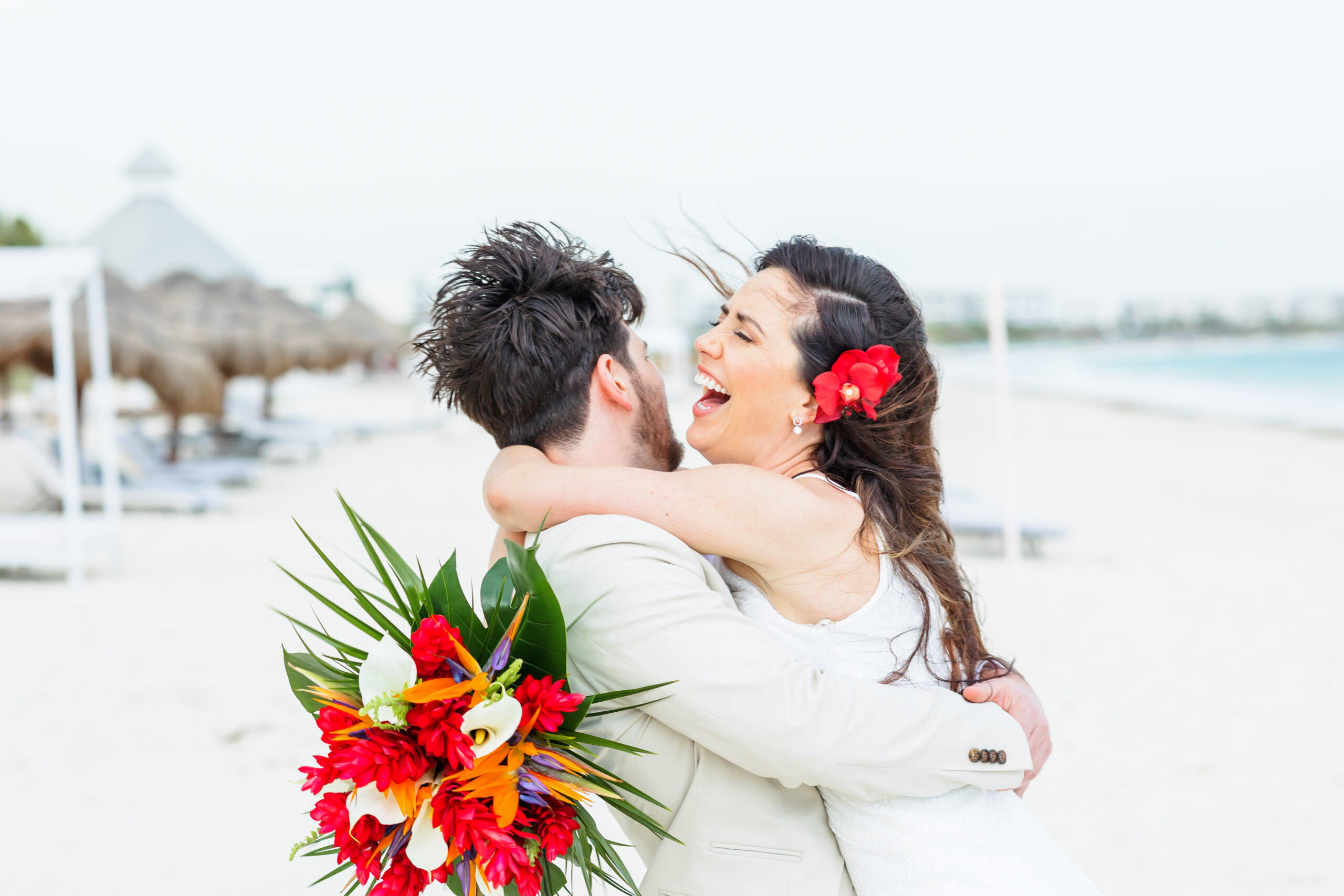 Couple's portraits for a Mexico Destination Wedding at Majestic Elegance Costa Mujeres