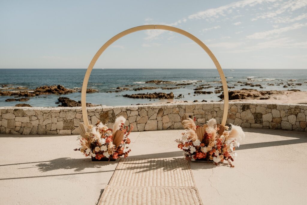 Grand Fiesta Americana Los Cabos wedding ceremony Whales Terrace
