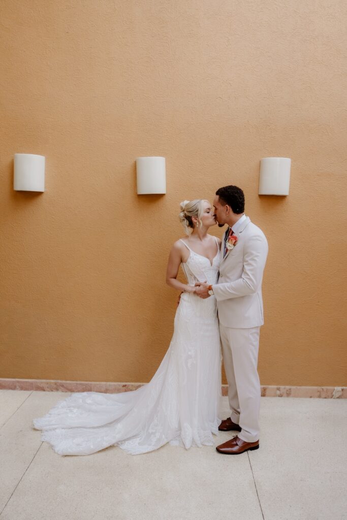 Grand Fiesta Americana Los Cabos wedding couple's first look