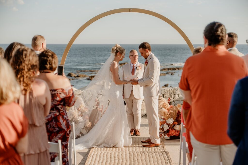 Grand Fiesta Americana Los Cabos wedding ceremony Whales Terrace