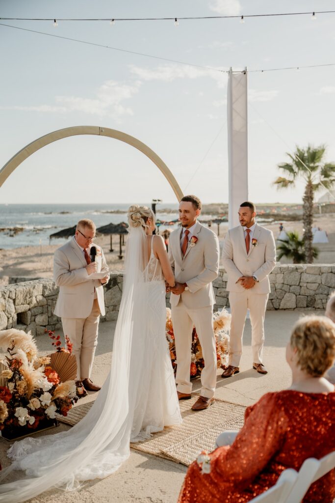 Grand Fiesta Americana Los Cabos wedding ceremony Whales Terrace