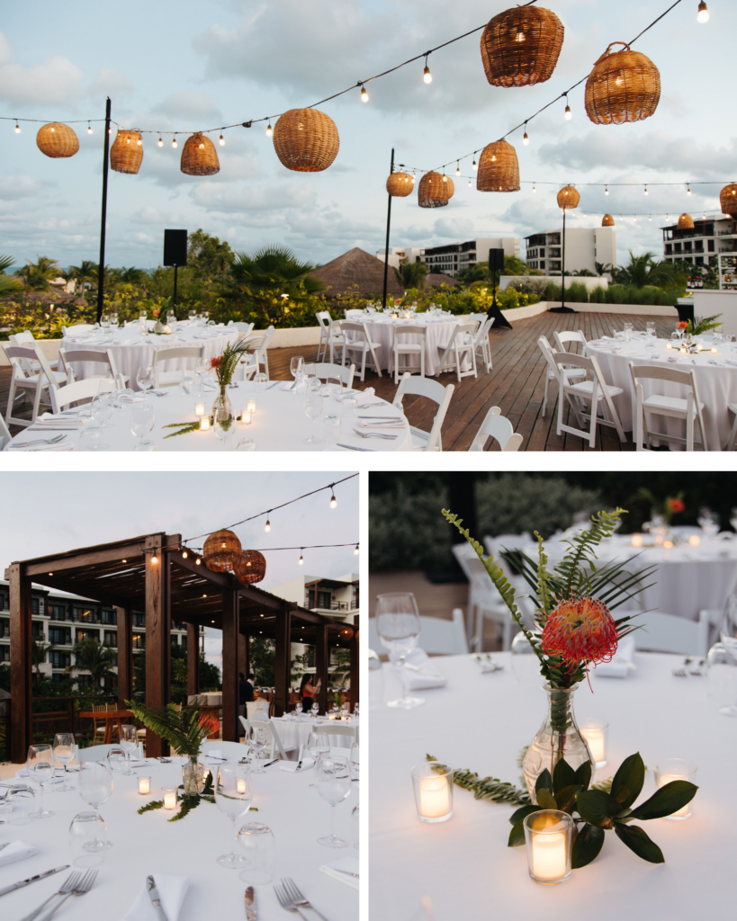 Secrets Playa Blanca South Asian wedding Sangeet Portofino Rooftop