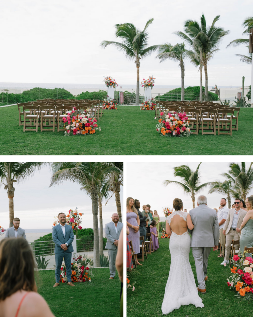Hard Rock Los Cabos wedding ceremony ocean view