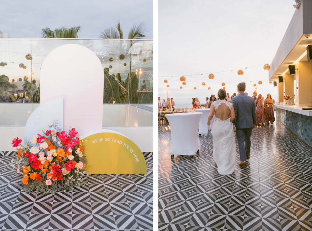 Hard Rock Los Cabos wedding reception Los Gallos terrace