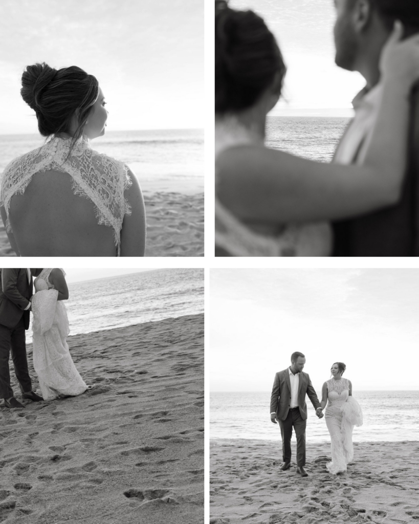 Hard Rock Los Cabos wedding couple portraits on the beach