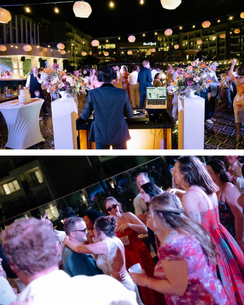 Hard Rock Los Cabos wedding reception Los Gallos terrace