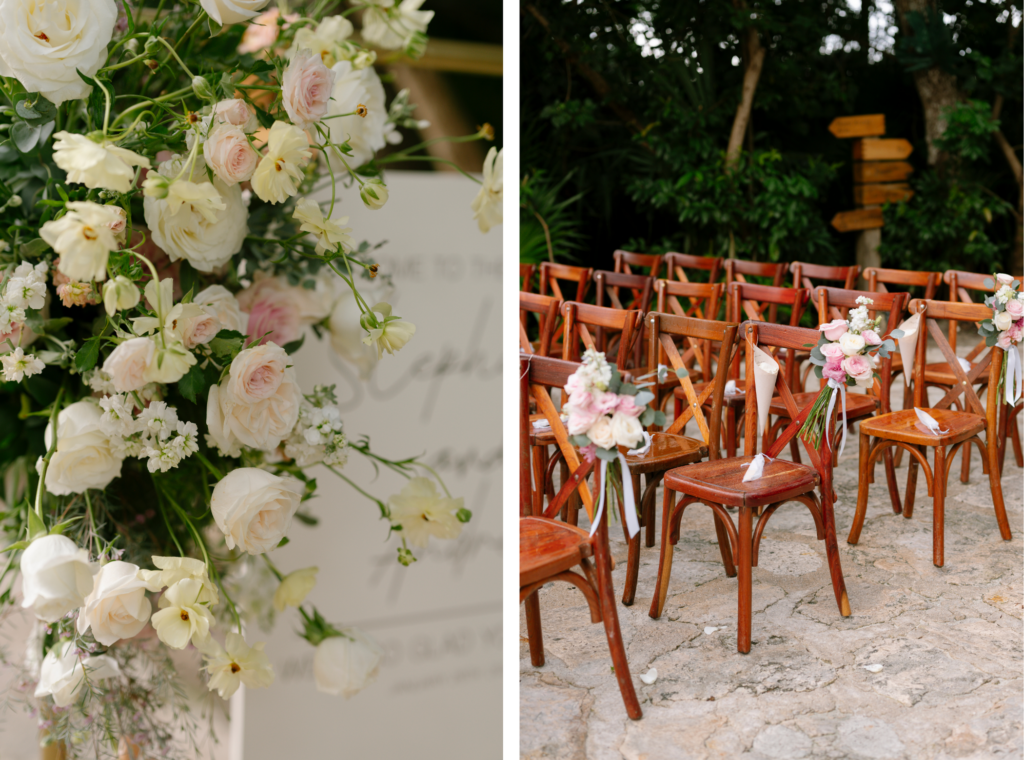 Hotel Xcaret Mexico wedding ceremony decor