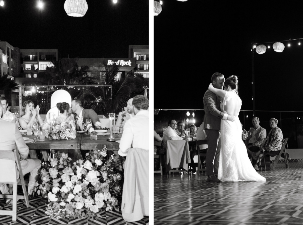 Hard Rock Los Cabos wedding reception Los Gallos terrace