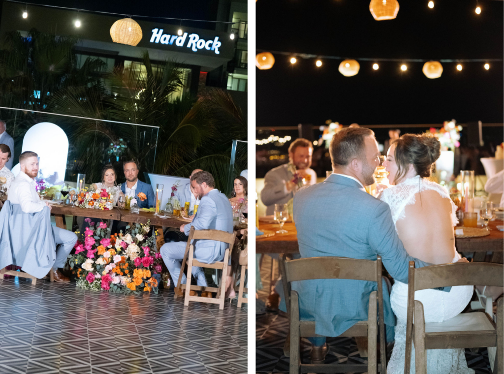 Hard Rock Los Cabos wedding reception Los Gallos terrace