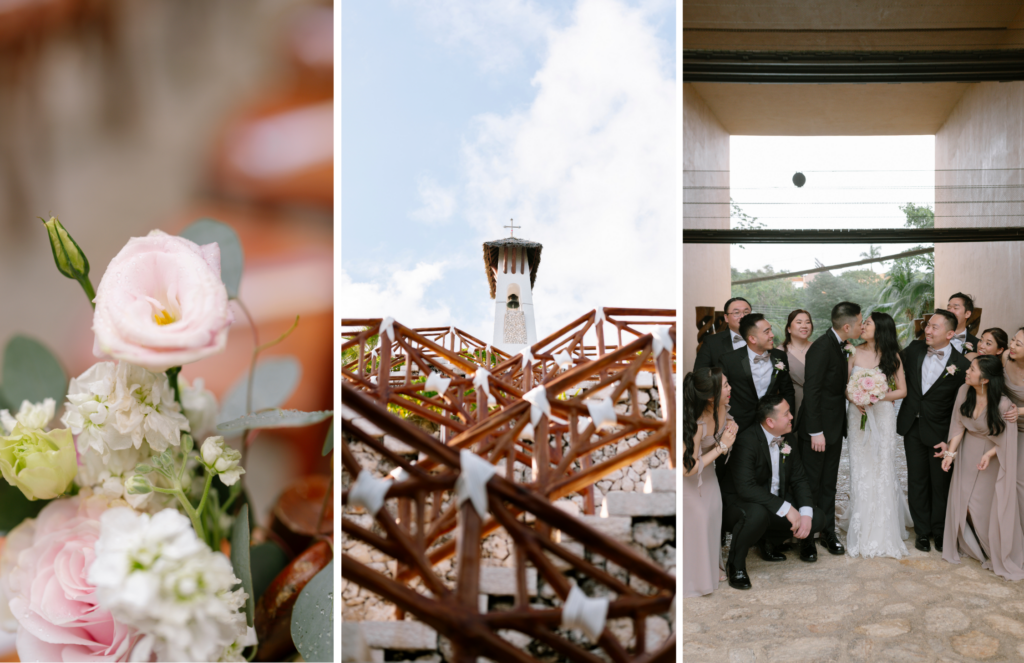 Hotel Xcaret Mexico wedding party