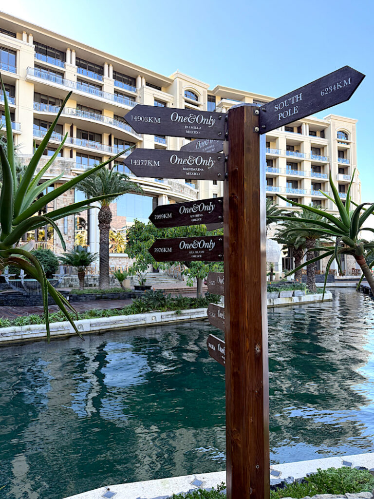 Luxury resort canal views during a relaxing honeymoon and beach escape in beautiful Cape Town, South Africa.