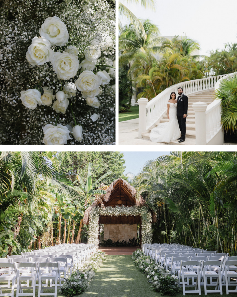 Fall Wedding Color Palette at Dreams Tulum in the Garden.