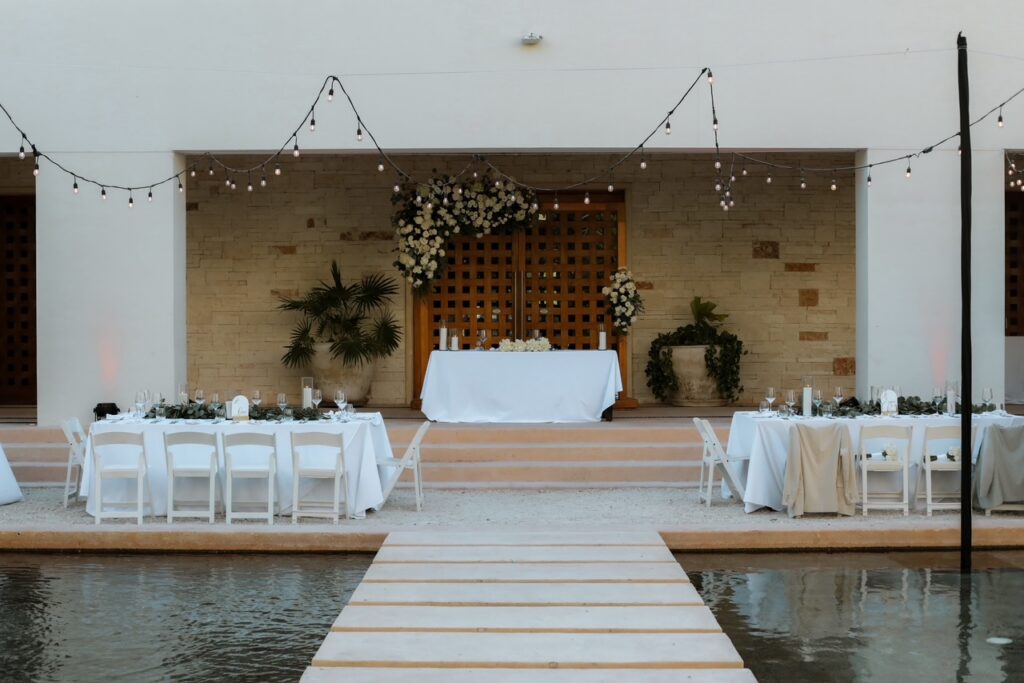Secrets Akumal wedding reception at the Plaza venue. All inclusive adult only resort.